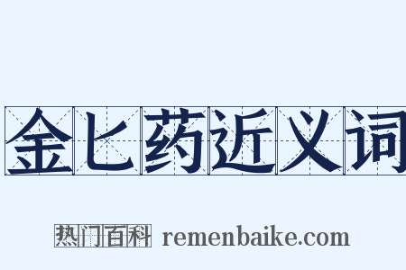 金匕药近义词是什么意思的图片